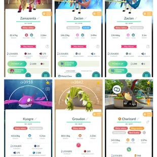 PVP ML 💎 SHINY LBG CHARIZARD 💎 CROWN SWORD ZACIAN bg n ZAMZENTA [] 587 SHINY [] 366 LEGENDARY [] 20 SL [] LVL 66  - Image 18