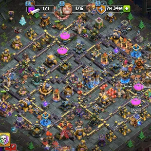 TH18 ALMOST MAX! US-LOCAL! 6X HEROES MAX! SB/AF/FB/RS/EB/ MAX ALL! HERO 105-105-95-80-55-25! NC-500 GEM!PAID SKIN SCENRY - Image 1
