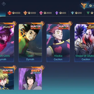 🔥ANIME ACCOUNT WITH SASUKE LOADING EFFECT 🔥|| LEGEND-2 || GRAND - 22 || SKIN -367 || MEGA -5 || ALL HEROS UNLOCK ||  - Image 6