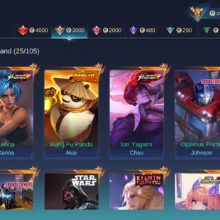 M351|LVL99|132HEROES|457SKIN|MEGACOLLECTORIII|3LEGEND|3JUJUTSUKAISEN|6KOF|2STARWARS|LANCELOTKINSHIN|3TRANSFORMERS|LEGEND - Image 6