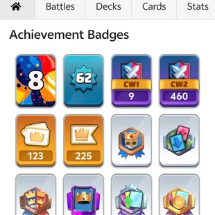 💫[ 45X CARDS MAX ] EVOLVED: 19💫LVL 16 : 3 || ELITE : 13 || LVL 14 : 29 || EMOTES: 123 || LVL: 62 || TROPHY: 10000 - Image 3