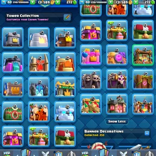 [PREMIUM] KT16 LVL 80 | 30 MAX CARD | 30 EVO | LVL 15 76 CARD | LVL 14 121 | 209 EMOTE | 24 TOWER SKINS | 12268 TROPHIES - Image 5