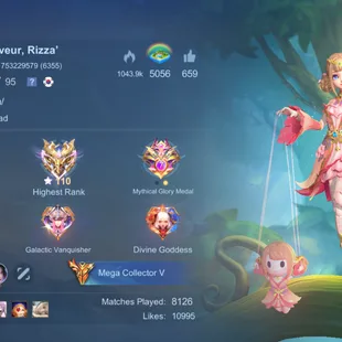 GIRLY ACCOUNT WITH DAZZLING CRYSTAL LOADING EFFECT | 2 LEGEND | 13 GRAND || 16 EXQUISITE | 8 ZODIAC | 7 COLLECTOR MEGA-5 - Image 8