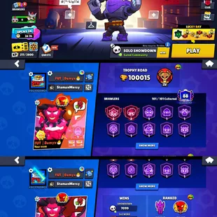 100k TROPHIES⭐MACHERINO PIN🌟73 MAX POWER BRAWLER | 101 BRAWLER UNLOCK | 51 HYPERCHARGE | 344 SKIN | INSTANT DELIVERY - Image 1