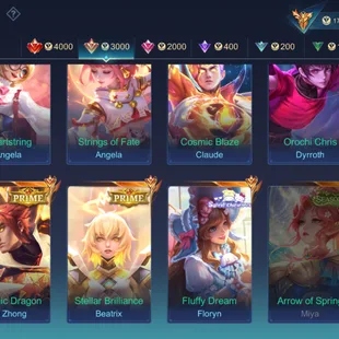 GIRLY ACCOUNT WITH DAZZLING CRYSTAL LOADING EFFECT | 2 LEGEND | 13 GRAND || 16 EXQUISITE | 8 ZODIAC | 7 COLLECTOR MEGA-5 - Image 5