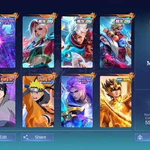 [IOS/ANDROID] CEL LVL 40 | 95 HEROES | 300 SKINS | MEGA 5 | INSANE SKINS | 3 LEGEND LAYLA GRANGER FREYA - AAMON HANZO  - Image 2