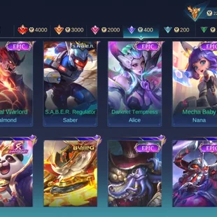 M361|LVL200|132HEROES|668SKIN|MEGACOLLECTORII|3LEGEND|6KOF|3PRIME|2COLLECTOR|ALDOUSM1|14LUCKYBOX|MYTHICS40 - Image 10
