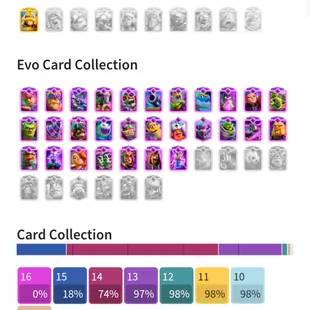 H🔥EXP-62!!KT-15!!29 EVOS-NC-500🔥79 LVL 14 CARDS!!22 CARDS LVL 15!! EXCLUSIVE EMOTES-TOWER SKINS!!BEST ACCOUNT  - Image 10