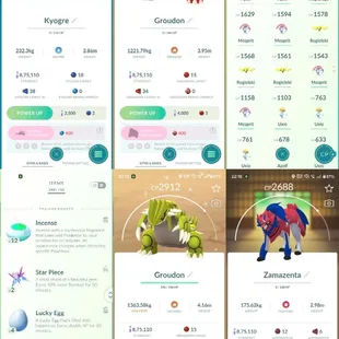 3 SHINY LEGENDARY💎 ZAMZENTA GROUDON 🔥 51 LEGENDARY [] LEVEL 52 [] 17 SHINY [] RENAME AVAILABLE [] INSTANT AVAILABLE [] - Image 3