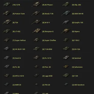 [EU] 32 Premiums | 121B | Skoda T 56 | Progetto 65 | Vz. 55 | 1.7M Credits - Image 1