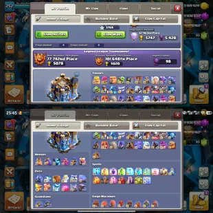 ALMOST MAX TH-18! XP-252! 6X EPIC EQUIPMENTS MAX! HEROES:-105-105-95-80-55-10! MAX TROOPS AND PETS! FAST DELIVERY - Image 2