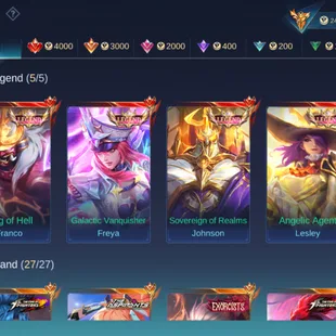HYPER BASED IMMORTAL ACCOUNT || ALMOST MEGA 1 || 5 LEGEND || 27 GRAND || 17 EXQUISITE || SKINS 558 - Image 3