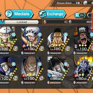 [4117][IOS+ANDROID] 8 EX META - Law + Nusjuro + Kizaru + Blackbeard + Roger + Saturn + Whitebeard + Kaido, Support 151 - Image 1