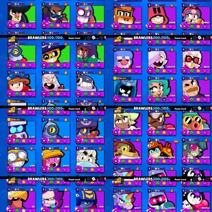 97k TROPHIES | SUPER LUXURY | 100 MAX POWER BRAWLER | 100 BRAWLER UNLOCK | 89 HYPERCHARGE | 413 SKIN | INSTANT DELIVERY - Image 2