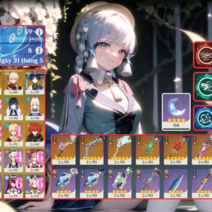 R308-ASIA-AR59-Arlecchino-Furina-Wanderer-Nahida-Yelan-Kokomi-Yoimiya-Kazuha-Ayaka-Hutao-Xiao-Qiqi-Keqing--Weapon: 6 - Image 1