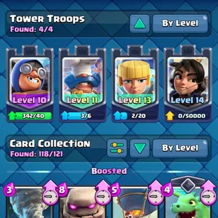 🔥 11.500 GEMS💎MAX 59 [] 7 ELITES [] 8 EVO [] XP55 [] KT15 [] 5 SKINS [] 58 EMOTES [] 6333 TROPHIES [] INSTANT   - Image 4