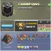 Clan Level 15 -- Clan Name  CHAMPIONS  -- Gold 2 League --- Capital hall 8 -- Single name -- Win 146 and loss 133 -- fas